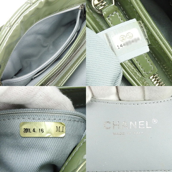 Chanel Chain Handbag Mademoiselle Coco Mark Green CHANEL GREEN No. 14 Enamel ... - Picture 8 of 9